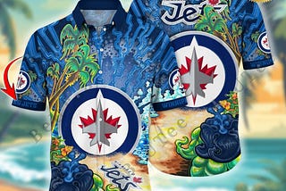 2024 Lightning Animated Winnipeg Jets Personalized Vacation Time Aloha Hawaiian Shirt
