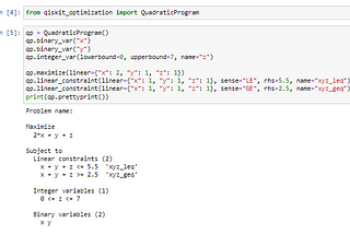 Qiskit-Optimization module Internals -Part 2