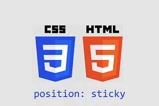 Creating list and table sticky headers with HTML and CSS