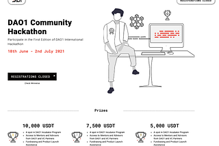 The winners of the First Edition of DAO1 International Hackathon.