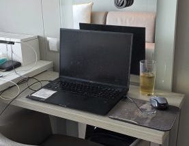 My Favorite Cruise Tech Hack Lets Me Work From Two Devices at Once