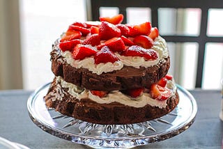 Nutella Strawberry Chocolate Cake
