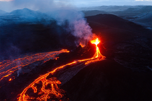 The travel photographer Chris Burkard wasn’t expecting to capture a volcanic eruption in real time…