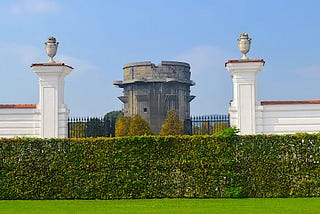 Flak turms in Augarten park in Vienna