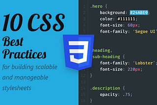 CSS 개선을 위한 10가지 방법