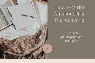 How to write an about us page that converts