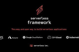 Serverless framework banner