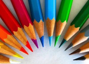 colored pencils