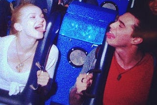 Loving you is a lot like riding roller-coaster.