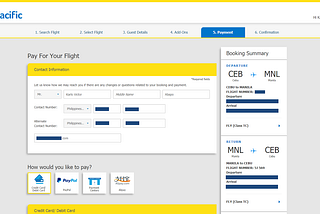 Product Review: Cebu Pacific Air: Part 4- Paying and confirming a flight