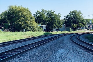 Train tracks at east 6th.
