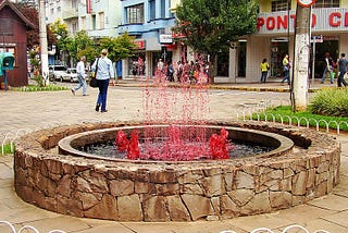 The Free Wine Fountain in Italy