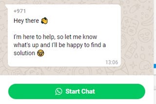 WhatsApp chatbot for eCommerce websites