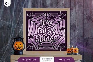 Itsy Bitsy Spider Web 3D Light Box