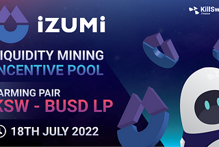 Liquid Farming on KSW — BUSD pair is now available on iZiSwap on the BNB Network