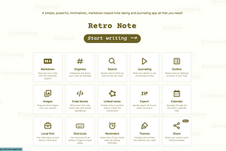 RetroNote.app- The Lightweight and Beautifully Designed Note