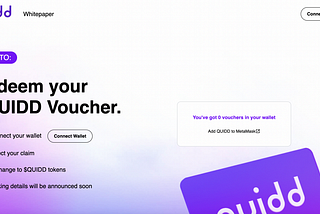 How to Redeem your $QUIDD NFT Vouchers