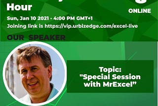 Invitation to our special webinar session with the Excel Legend, Bill Jelen aka MrExcel