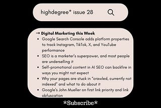 Search Console now tracks your social content, plus why SEO is a career superpower & AI citation…