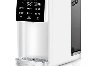 YQC-002 UV Countertop Reverse Osmosis Water Filtration Purification System, 5 Stage RO Water Filter, 4:1 Pure to Drain, Instant Hot Water Dispenser for Home, Office (No Installation)