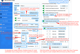 Main functions of VMLogin