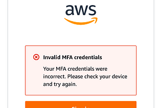 Azure AD Single-Sign-on with AWS SSO (With Guest User) — Invalid MFA credentials