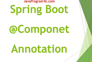 Spring Component Annotation