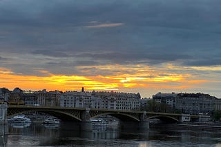 Sunrise over Budapest