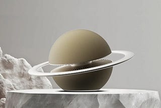 Saturn-inspired Bluetooth speaker