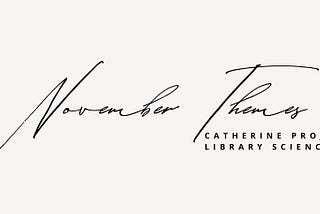Themes for November