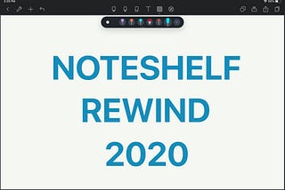 Handwriting app Noteshelf for iPad