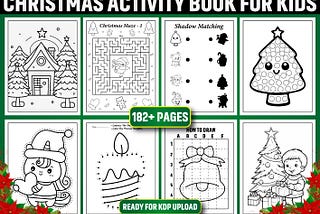 Christmas Activity Book for Kids Vol — 2 Free