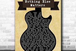 Hits Song 90" Nothing Else Matters Lyrics METALLICA