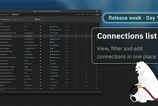 New —  Connections list