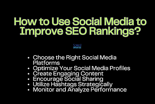 How to Use Social Media to Improve SEO Rankings?
