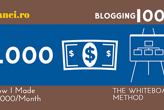 How I Made 1000 Dollars A Month Using The Whiteboard Method