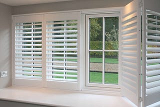 Wooden blinds for windows