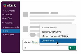 How to Schedule Slack Messages — Waftr.com
