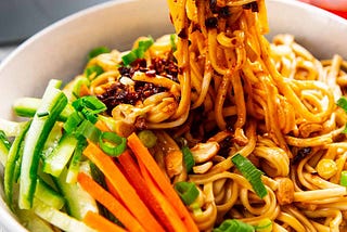 SPICY PEANUT NOODLES (10 MINS ONLY!)