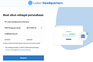 Cara Pasang Lowongan Di Loker Headquarters