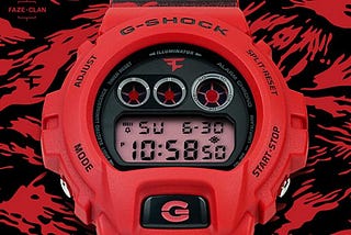 FaZe Clan And Casio Coming Together For An Exclusive G-SHOCK Watch