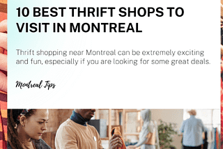 10 Best thrift shops to visit in Montreal