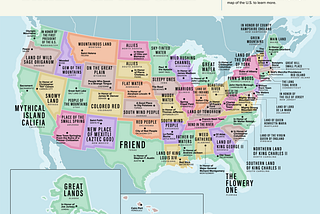 The Literal Translation of  U.S. State and U.S. Cities