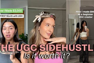 How To Get Rich Quick? The UGC Sidehustle