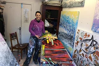 VIDEO 9–2018 — Vera’s Dispatches from the Art Studio — In the Art Studio — Talking about my new…