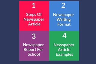 How To Write Newspaper Article | Report | Format | Topics