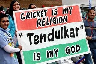 Why is cricket an unofficial religion in India?