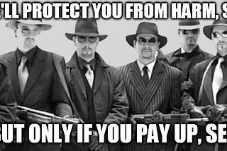 Most of the Money we Pay is Protection Money