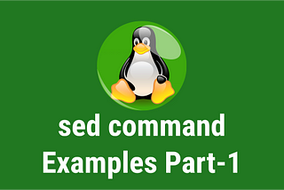 SED basics(LINUX)