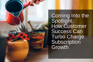 Coming Into the Spotlight: How Customer Success Can Turbo-Charge Subscription Growth